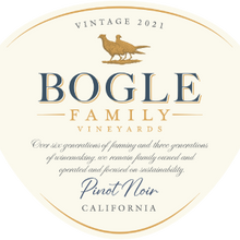 Load image into Gallery viewer, PINOT NOIR 2021, Bogle Vineyards, California, U.S.A.
