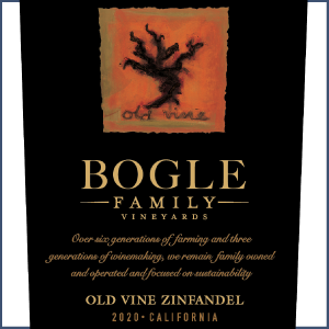 ZINFANDEL 2022 Old Vine, Bogle Vineyards, California, U.S.A.