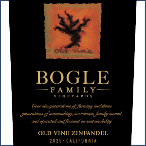 ZINFANDEL 2021, Old Vine, Bogle Vineyards, California, U.S.A.