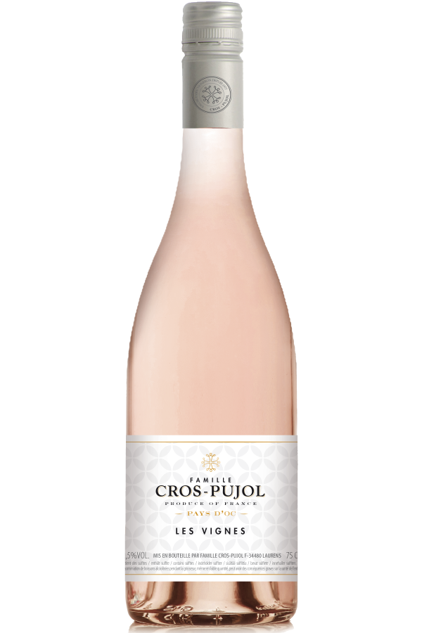 ROSÉ 2024, Cinsault & Grenache, Les Vignes, La Famille Cros-Pujol, Pays d'Oc, France