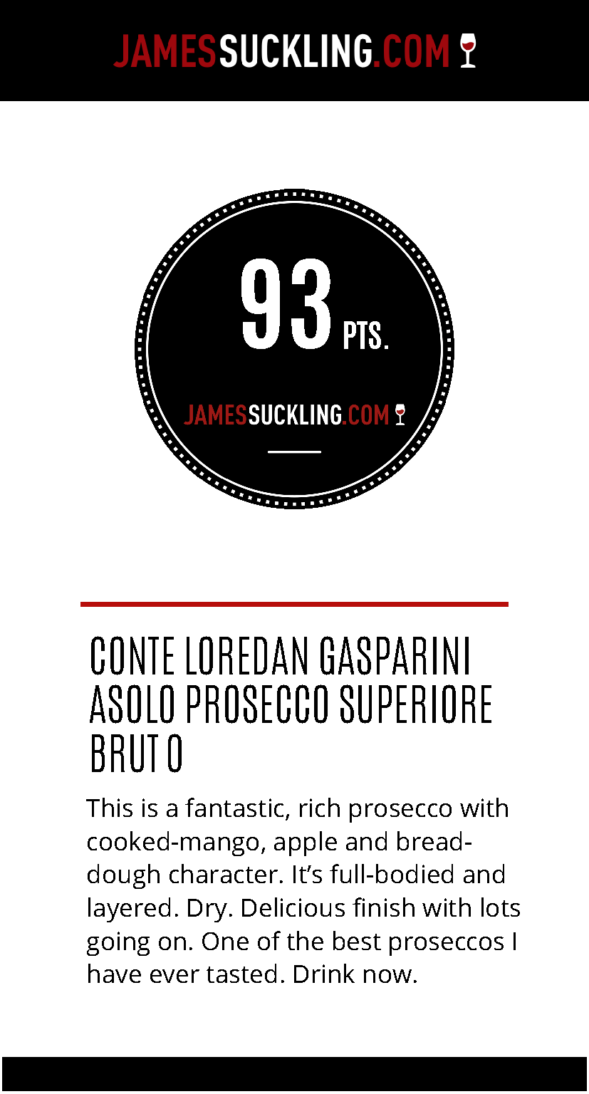 PROSECCO Asolo Superiore DOCG, Brut, L. Gasparini, Colli Asolani, Veneto, Italy