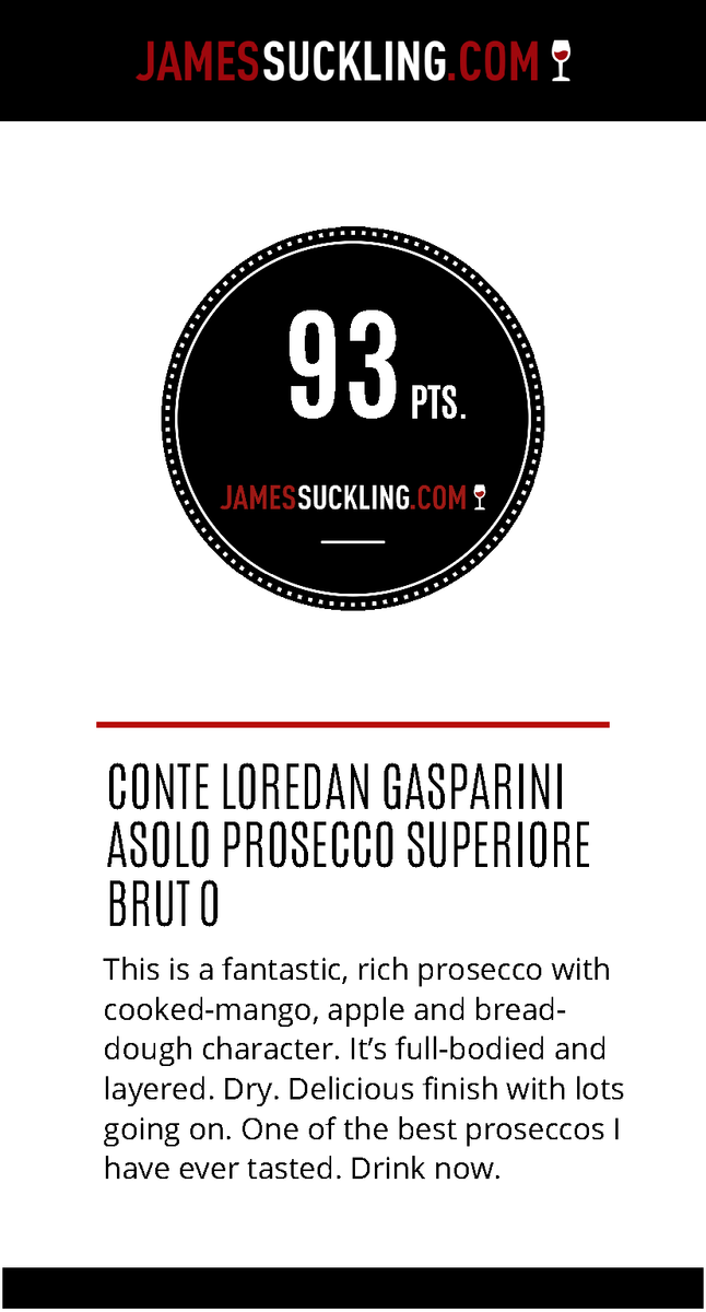 PROSECCO Asolo Superiore DOCG Brut L. Gasparini Colli Asolani Veneto Italy