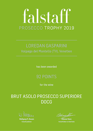 PROSECCO Asolo Superiore DOCG, Brut, L. Gasparini, Colli Asolani, Veneto, Italy