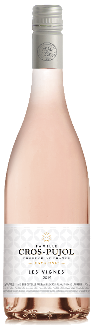 ROSÉ 2023, Cinsault & Grenache, Les Vignes, La Famille Cros-Pujol, Pays d'Oc, France