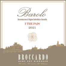 Load image into Gallery viewer, BAROLO, I Tre Pais, Broccardo Agr. Fratelli, Piedmont, Italy
