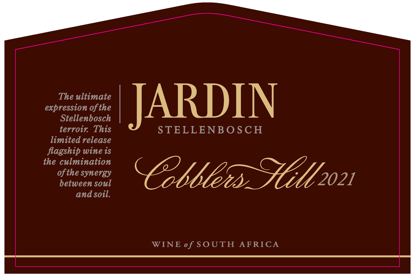 CAB BLEND 2021, Cobblers Hill, Jardin, Stellenbosch, South Africa