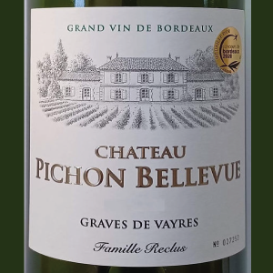 Château PICHON-BELLEVUE 2023, Graves de Vayres AOP, Bordeaux, France